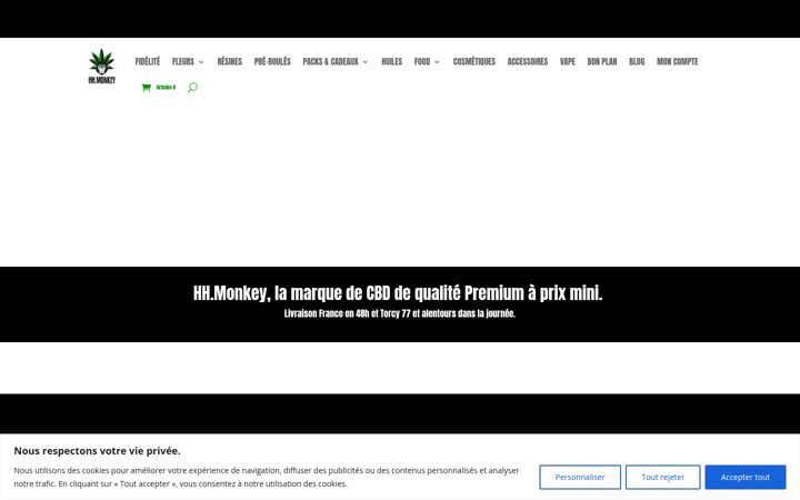 Screenshot of hhmonkeycbd.fr