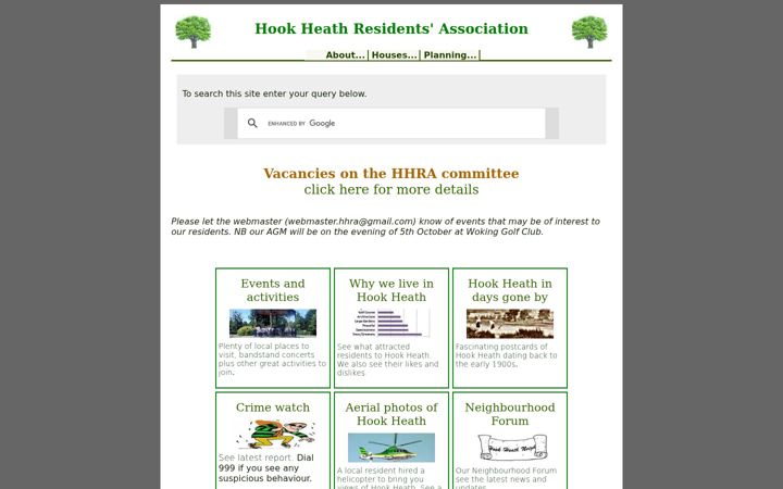 Screenshot of hhra.co.uk