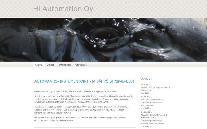Screenshot of hi-automation.com