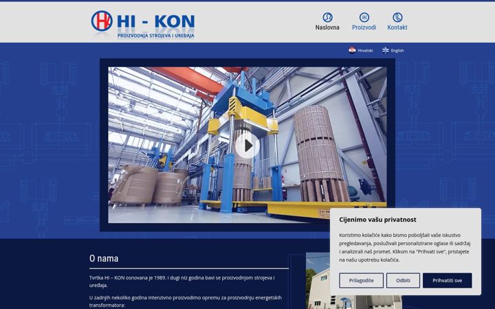 Screenshot of hi-kon.hr