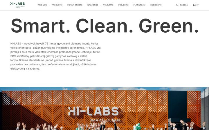Screenshot of hi-labs.eu