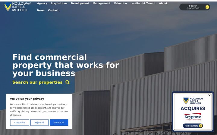 Screenshot of hi-m.co.uk