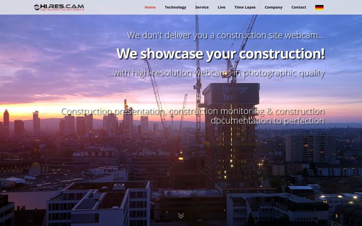 Screenshot of hi-res-cam.com