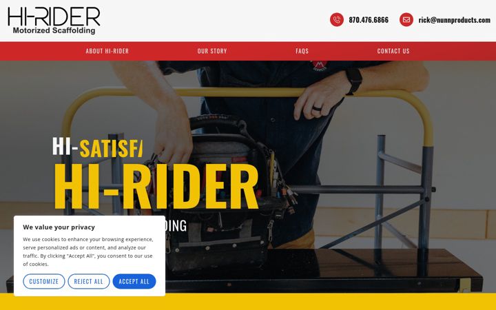 Screenshot of hi-rider.com