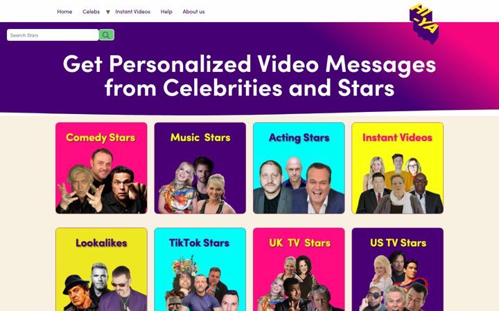 Screenshot of hi-ya.com