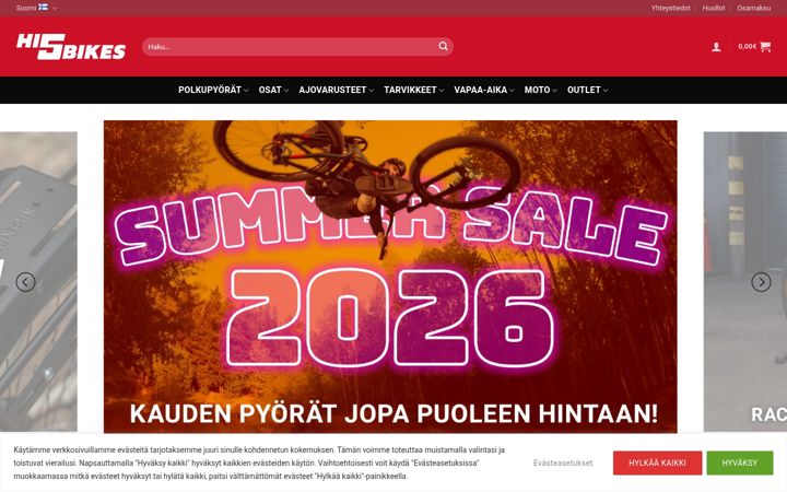 Screenshot of hi5bikes.fi