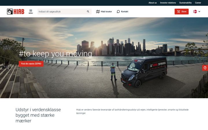 Screenshot of hiab.com