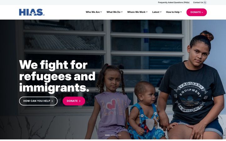 Screenshot of hias.org