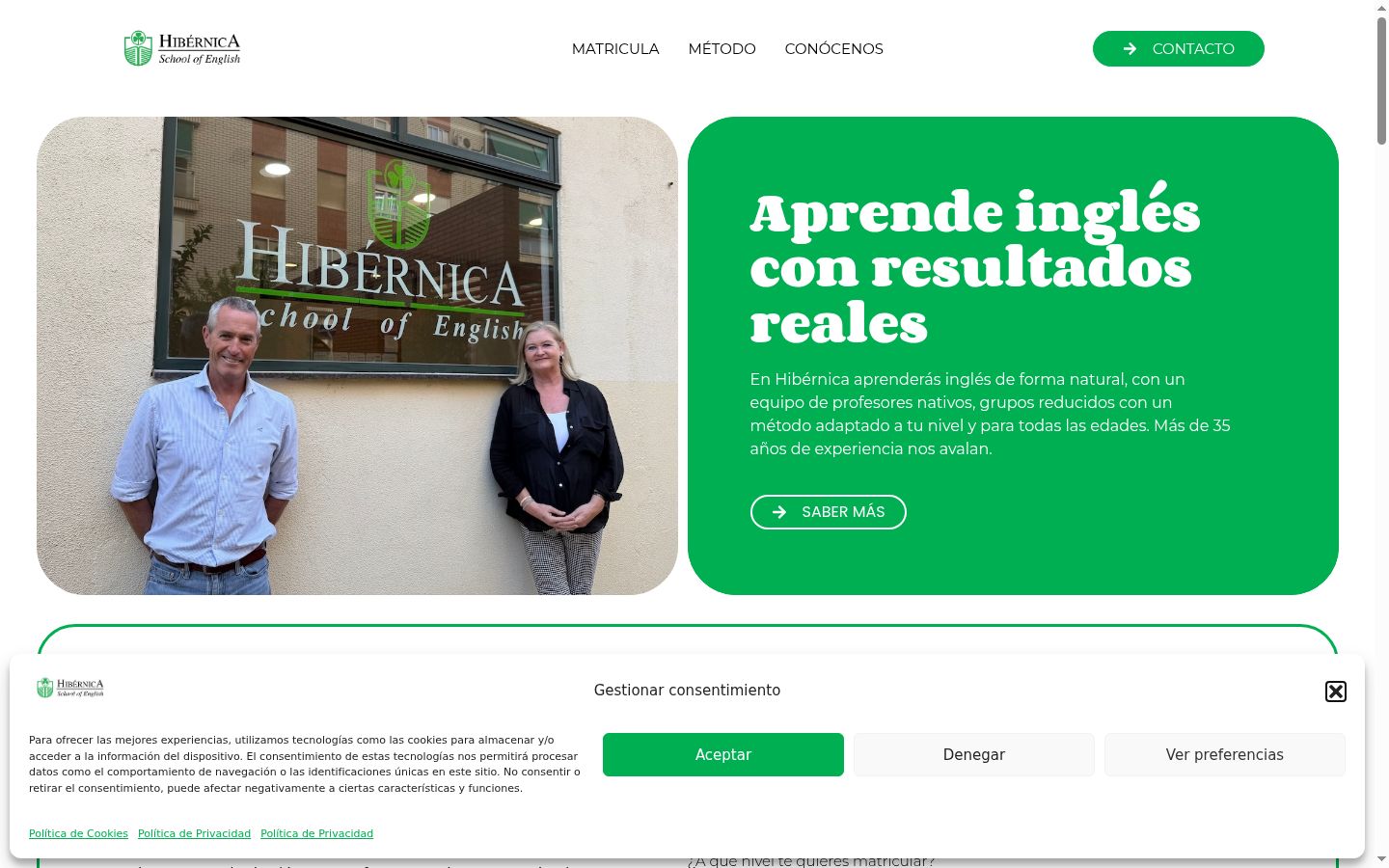 Screenshot tal-banner tal-kunsens muri qabel kwalunkwe interazzjoni