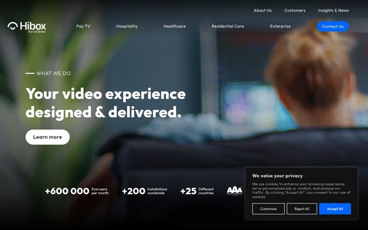 Screenshot of hibox.fi
