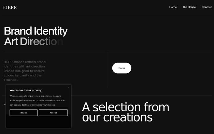 Screenshot of hibrr.com