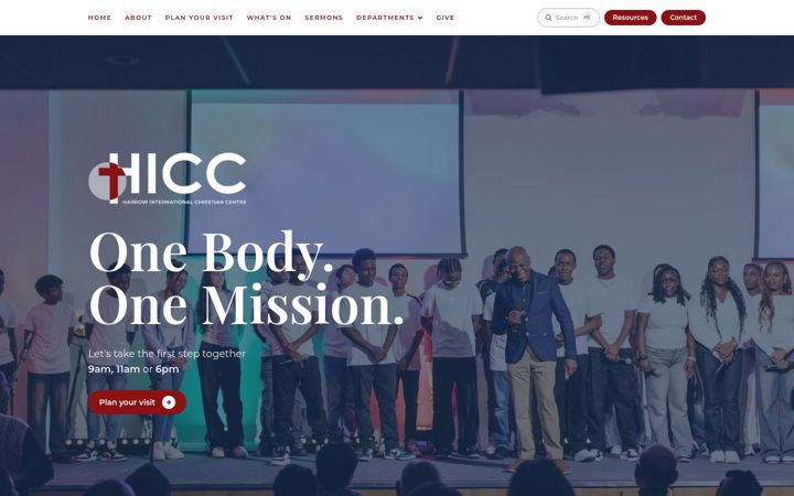 Screenshot of hicc.org