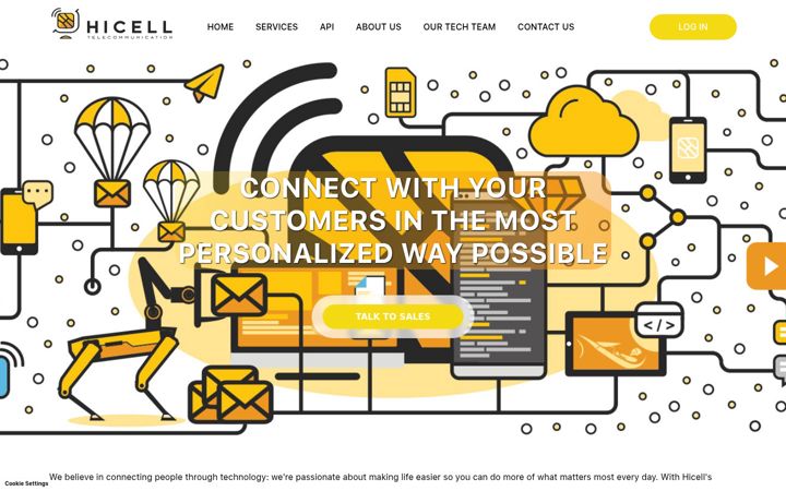 Screenshot of hicell.com