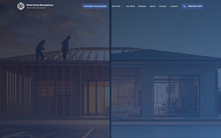 Screenshot of hickshomereno.com