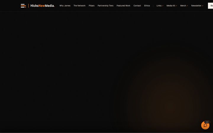 Screenshot of hicksnewmedia.com