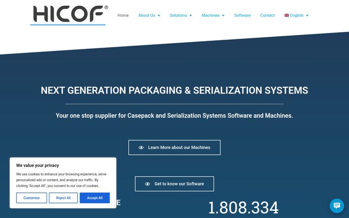 Screenshot of hicof.com