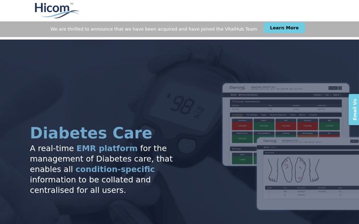 Screenshot of hicom.co.uk
