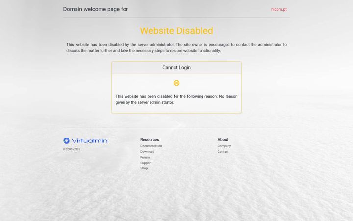 Screenshot of hicom.pt