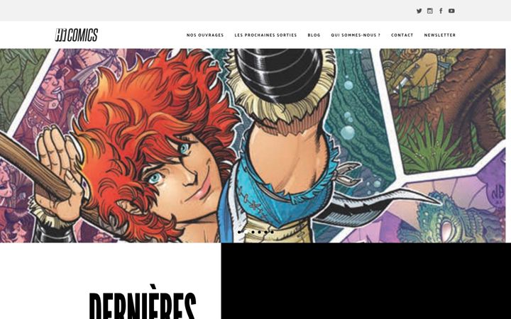 Screenshot of hicomics.fr