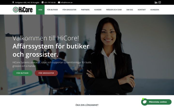Screenshot of hicore.se