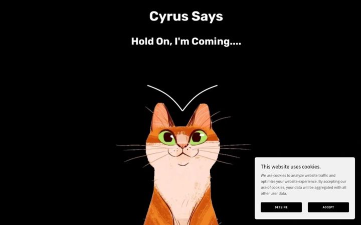 Screenshot of hicyrus.com