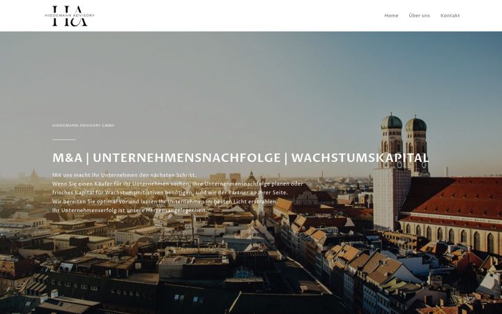 Screenshot of hiddemann-advisory.de