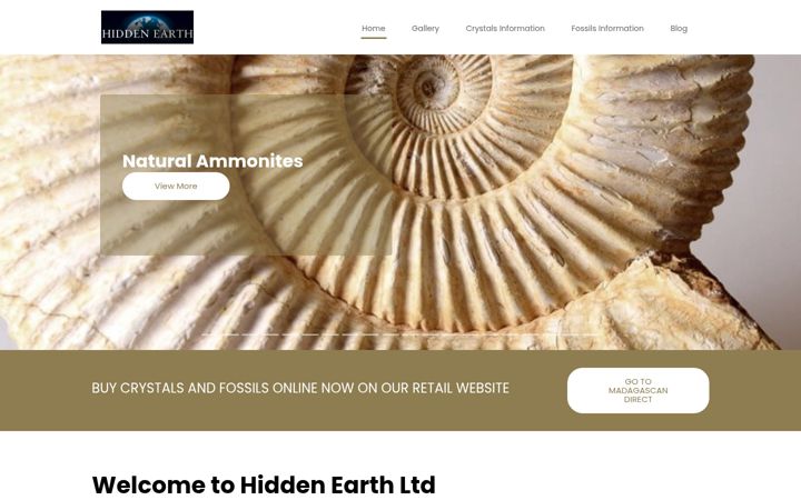 Screenshot of hidden-earth.co.uk