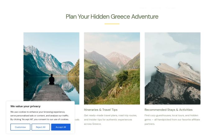 Screenshot of hiddengreeceguide.com