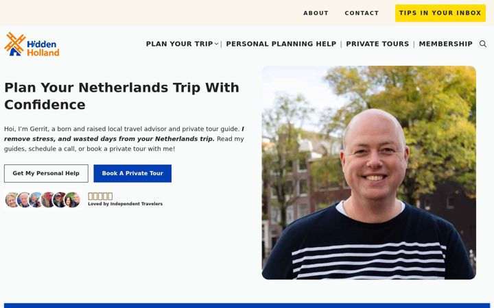 Screenshot of hiddenholland.com