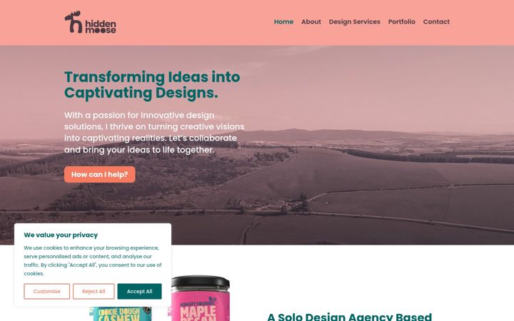 Screenshot of hiddenmoose.co.uk