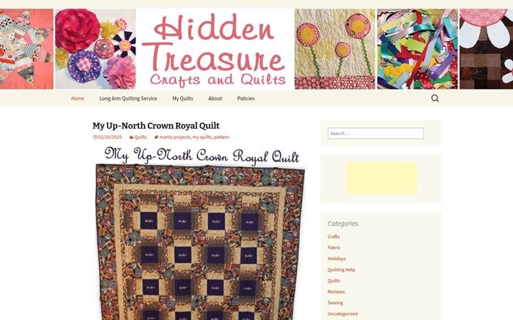 Screenshot of hiddentreasurecrafts.com