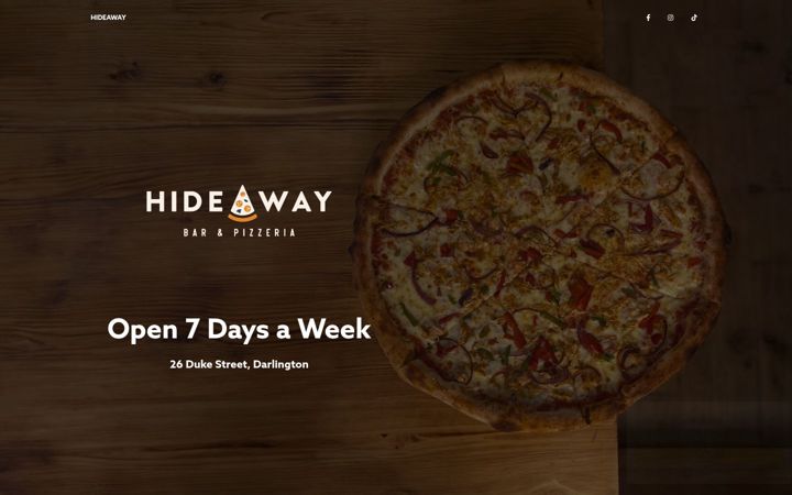 Screenshot of hideaway-darlington.co.uk