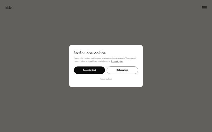 Screenshot of hideexclamation.com