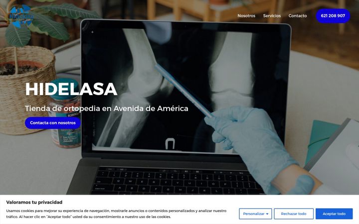 Screenshot of hidelasa.com