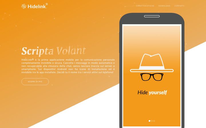 Screenshot of hidelink.it
