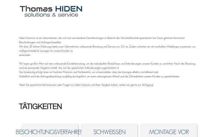 Screenshot of hiden-solutions.at