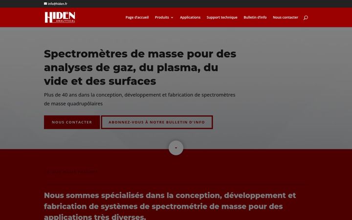 Screenshot of hiden.fr