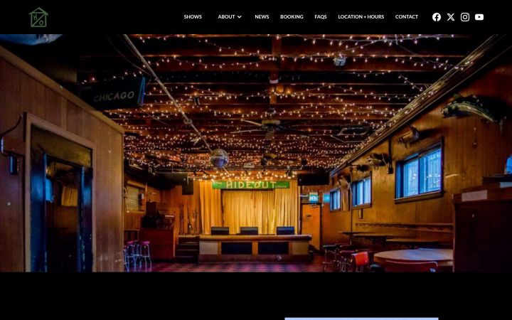 Screenshot of hideoutchicago.com
