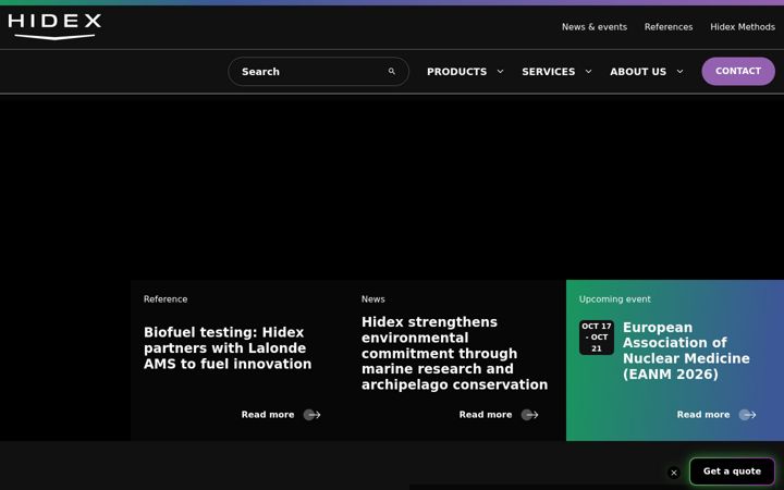 Screenshot of hidex.com