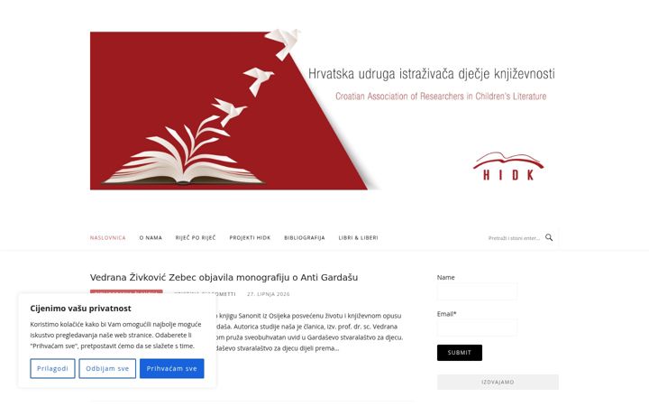 Screenshot von hidk.hr