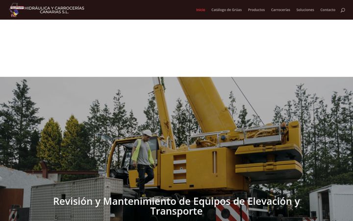 Screenshot of hidraulicaycarroceriascanarias.es