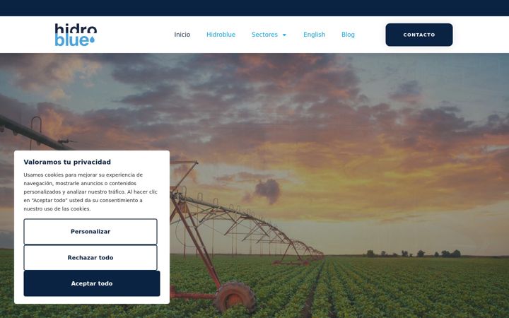 Screenshot of hidroblue.com