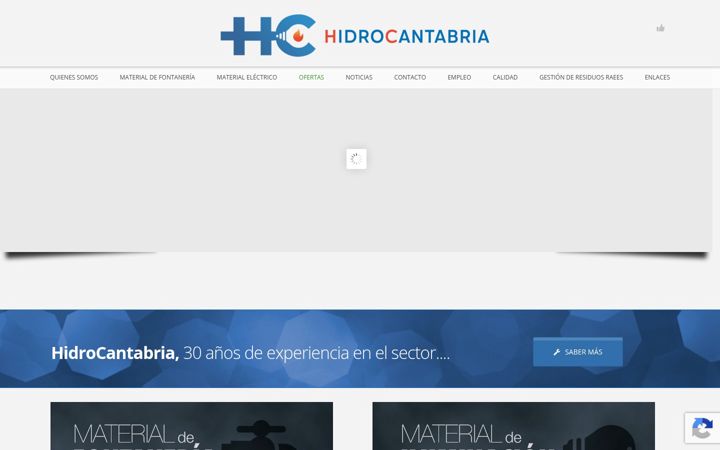 Screenshot of hidrocantabria.com