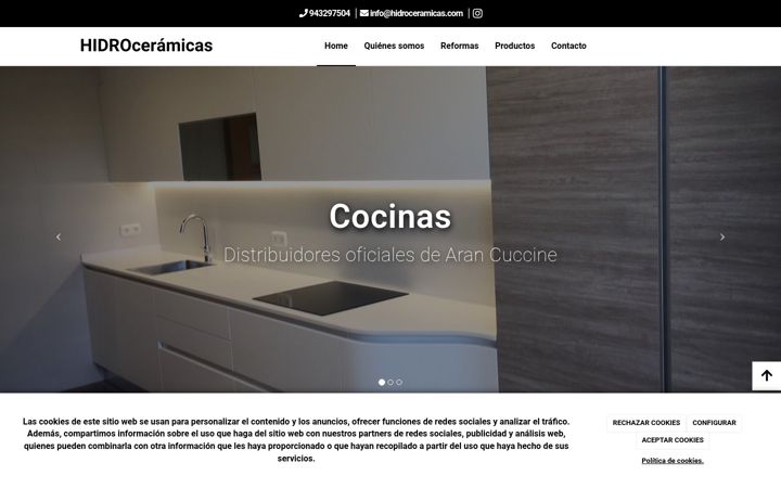 Screenshot of hidroceramicas.com
