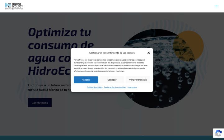Screenshot of hidroecology.com