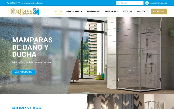 Screenshot of hidroglass.es