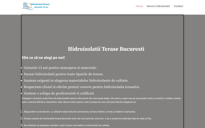 Screenshot of hidroizolatiisrl.ro