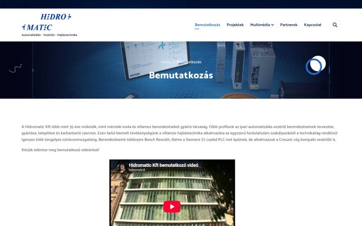 Screenshot of hidromatic.hu