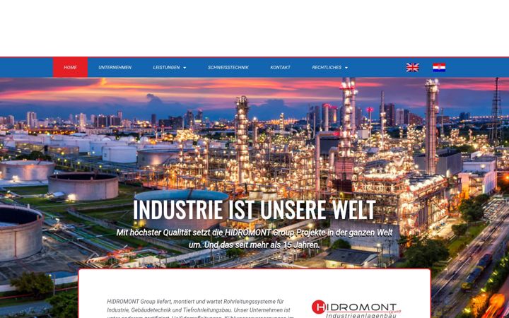 Screenshot of hidromontgroup.com