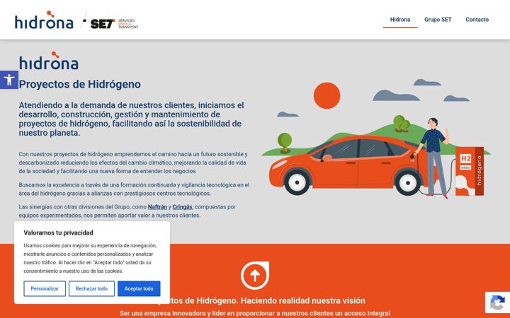 Screenshot of hidronagea.com